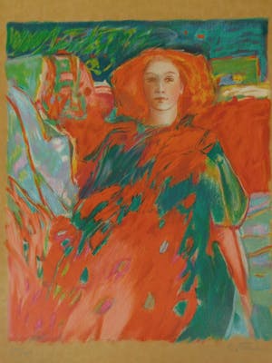 Claudia Steine - Lady in Red I kopen? Bied vanaf 25!