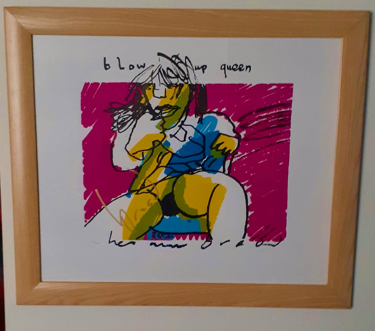 Herman Brood - 'Blow up Queen' (mooi gelijst) kopen? Bied vanaf 299!
