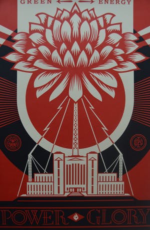 Shepard Fairey - Green Power - gesigneerd - 2018 kopen? Bied vanaf 65!