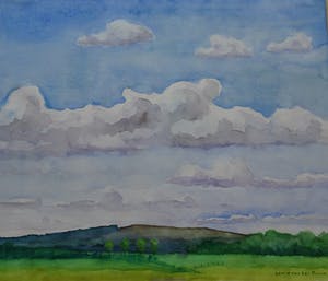 Corrie van der Baan - Wolken boven de Lemelerberg kopen? Bied vanaf 1!