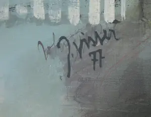 John Visser - Olieverf op doek, Vreemde eend - Ingelijst (Groot) kopen? Bied vanaf 1!