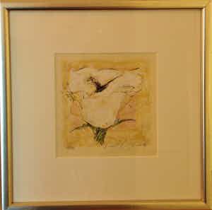 Richard Smeets - Zeefdruk, mooi gelijst! verkocht voor € 65!