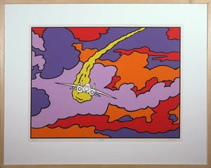 Jan de Vries - Zeefdruk, Clouds - Ingelijst (Groot) kopen? Bied vanaf 50!