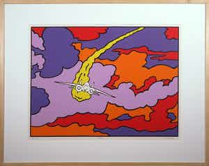 Jan de Vries - Zeefdruk, Clouds - Ingelijst (Groot) verkocht voor € 50!