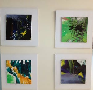 Piet van Riel - Kijkdoos met 15 schilderijtjes, origineel geschilderd kopen? Bied vanaf 99!