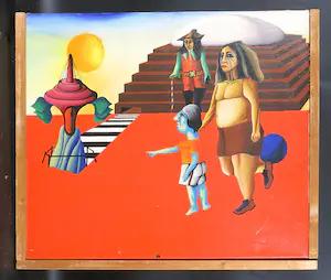 Rudy Martina - Olieverf op doek, Herkomst onbekend - Ingelijst kopen? Bied vanaf 1!