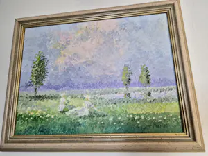 Henk Poeder - Romantisch landschap met twee vrouwen kopen? Bied vanaf 95!