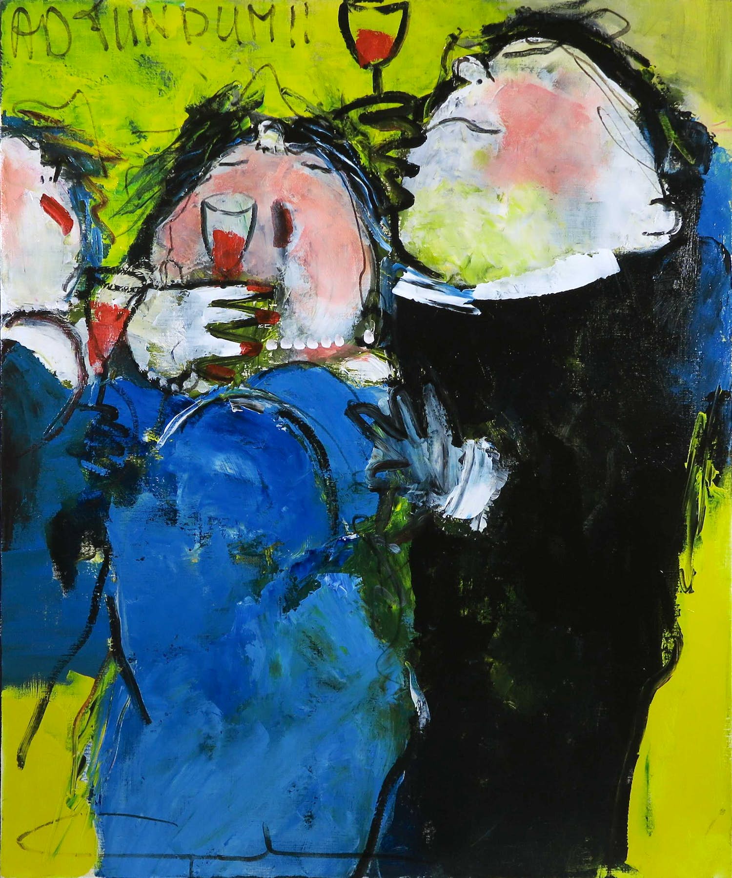 Gerdine Duijsens-Kroeze - Acryl op doek, Ad fundum (Groot) verkocht voor € 350!