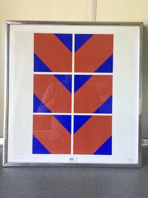 Jaap Hoffmann - Zeefdruk, Ingelijst kopen? Bied vanaf 75!