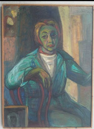 Else Rosa Lindorfer - Portret of zelfportret. Expressionisme. kopen? Bied vanaf 275!