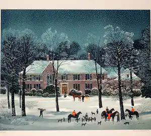 Michel Delacroix - La Chasse d'Hiver verkauft für € 40!
