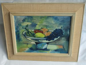 R. Kleijn - Olieverf op doek, Bloemstilleven – gesigneerd en ingelijst – ca 1960? kopen? Bied vanaf 1!