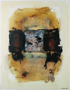 Hans Vanhorck - Acryl op papier, Chilam Balam series II - Ingelijst (Groot) kopen? Bied vanaf 100!