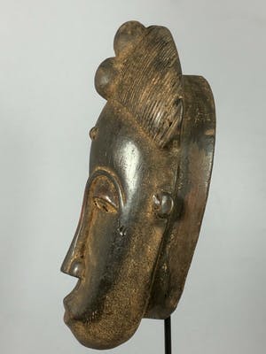 Baule - 200448 - African Rare & Old Tribal Used Baule mask - Iv. Coast. kopen? Bied vanaf 125!