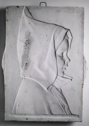 Pier Pander - Potloodtekening - portret van kind met cape kopen? Bied vanaf 200!