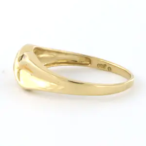 18k geel gouden ring bezet met taper geslepen diamanten tot. 0,05ct - G/H - SI kopen? Bied vanaf 200!