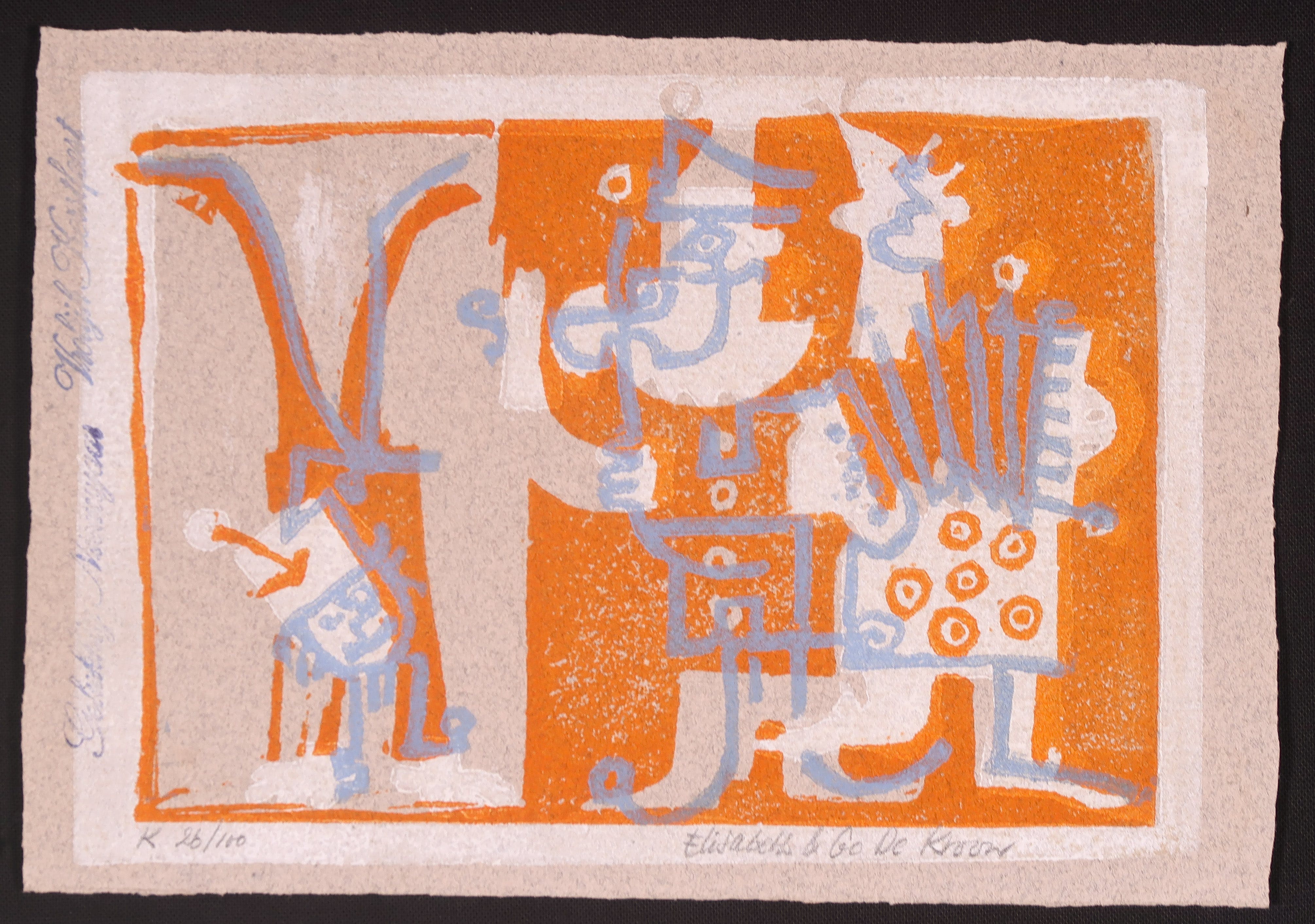 Go de Kroon - Lot met 4 linosnede's, Zonder titel kopen? Bied vanaf 20!