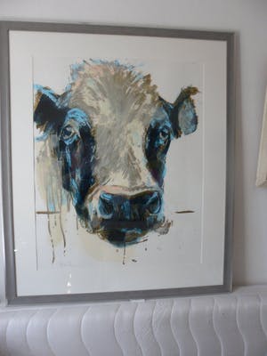 Theo Onnes - Zeefdruk. Titel. "Cow 1 ( Groot ) kopen? Bied vanaf 120!