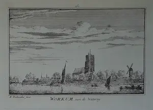 Abraham Rademaker - 3 x Workum (=Woudrichem) 1725. Beeld van ca. 1616 kopen? Bied vanaf 25!