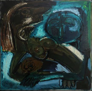 Martin van Wordragen - Olieverf op doek, De Verleiding - Ingelijst (Groot) kopen? Bied vanaf 600!