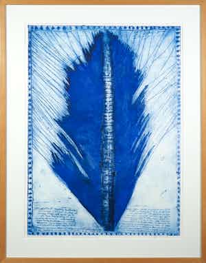 Jops Jacobs - Kleurenets, Tao palm - Ingelijst verkocht voor € 60!