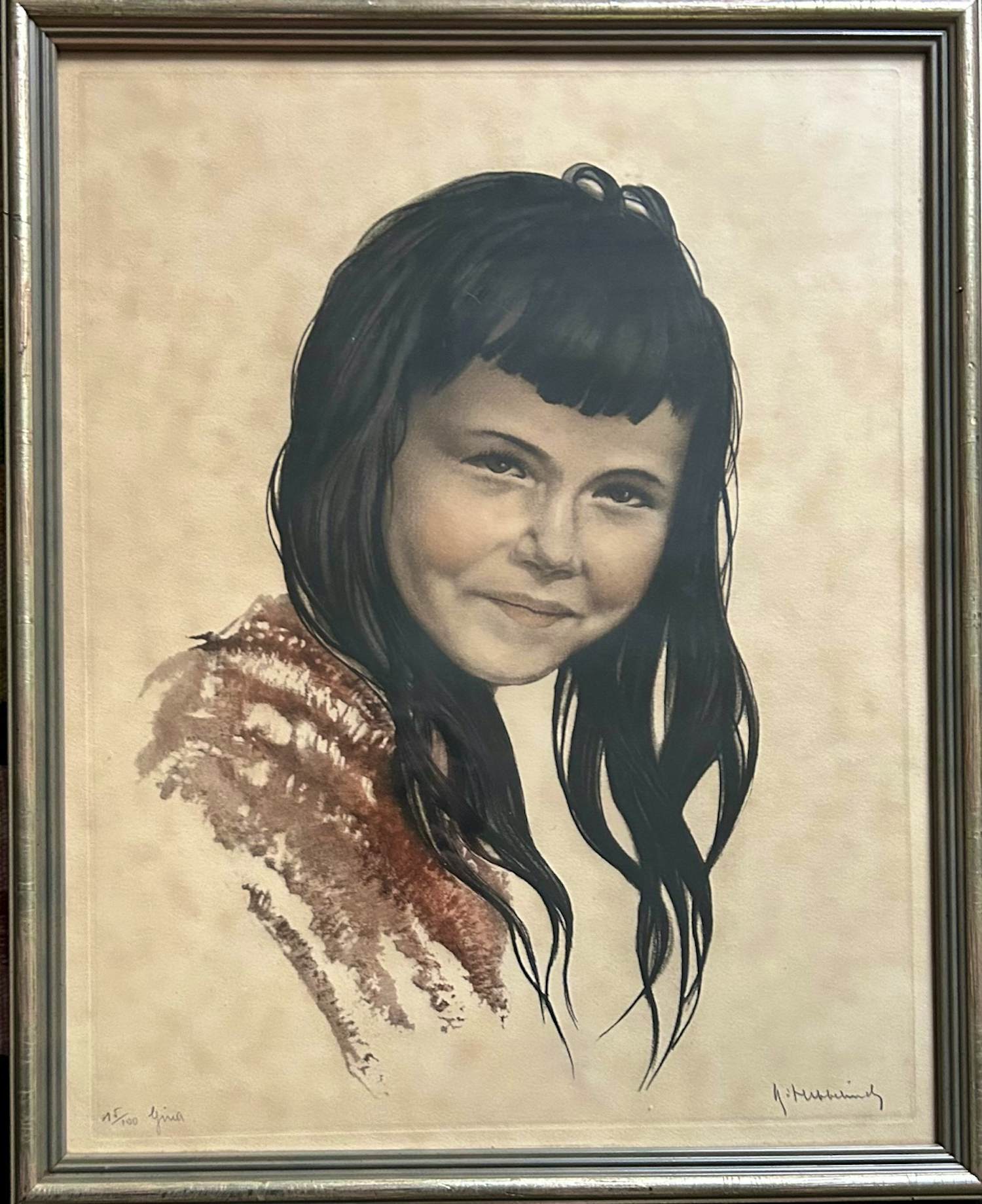 Buy Roger Hebbelinck - Portret van Gina? Bid from 49!