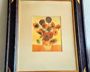 Vincent van Gogh - Galeriebild Kunstdruck " Sonnenblumen in einer Vase" 90er Jahre mit Rahmen kopen? Bied vanaf 280!