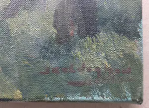 Jan Kelderman - Bosgezicht met vrouw. Zonnig laantje. Putten. kopen? Bied vanaf 20!