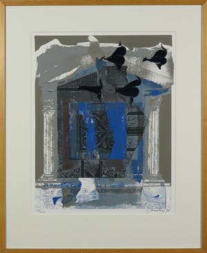 Jan Martens - Zeefdruk en fluweeldruk, Het verleden - Ingelijst kopen? Bied vanaf 1!