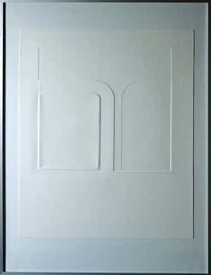 Harry van Kuyk - Reliëfdruk, Zonder titel - Ingelijst verkocht voor € 100!