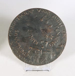 Frank Letterie - Bronzen penning, Eeuwfeest kopen? Bied vanaf 20!