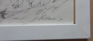 Piet Klaasse - LOT VAN 2 WERKEN / DIEREN / ZW-W OFFSET / 34x44cm / KADER kopen? Bied vanaf 1!