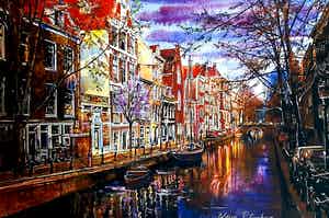 Elena Polyakova - Magnolia boom in Amsterdam verkocht voor € 65!