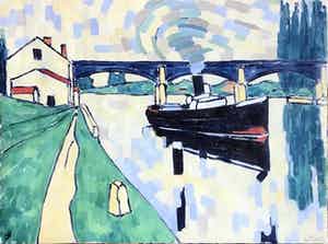 Jan Willem Versteeg - The Seine at Poissy verkocht voor € 85!