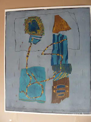 Willy van der Duyn - Houtsnede. Titel, "Traan van de aap". kopen? Bied vanaf 40!