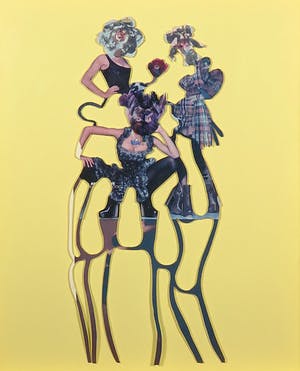 Lidy Jacobs - Collage, Wild sight - Ingelijst kopen? Bied vanaf 50!