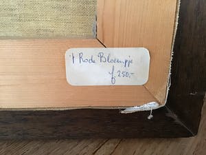 Niet of onleesbaar gesigneerd - ‘T rode bloempje kopen? Bied vanaf 1!