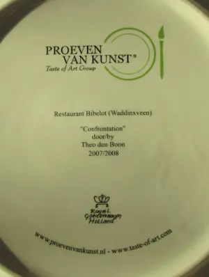 Royal Goedewaagen - Platelen bord Confrontation uit de serie Proeven van Kunst kopen? Bied vanaf 20!