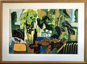 Vincent van Ojen - Houtsnede - ingelijst verkocht voor € 225!