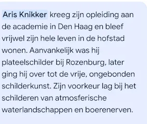 Aris Knikker - Herfstgezicht kopen? Bied vanaf 200!