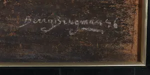 Berry Brugman - Pastel op papier, De vluchtelingen - Ingelijst (Groot) kopen? Bied vanaf 1!