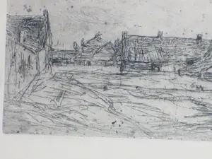 Floris Verster - Gezicht op Katwijk - Ets kopen? Bied vanaf 75!