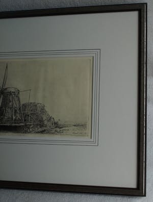 Theo Beerendonk - Rembrandt Harmensz van Rijn – ets, De Molen - De Omval - 1641 kopen? Bied vanaf 100!