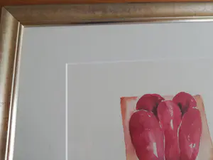 Alie Kruse-Kolk - Prachtige sfeervolle kleurenzeefdruk '' Tulpen''Ingelijst kopen? Bied vanaf 1!