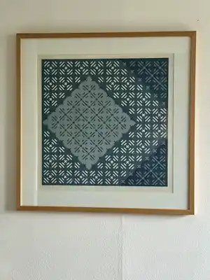 Buy Henk van der Plas - Abstract Geometrische Compositie in wit, grijs en blauw? Bid from 30!