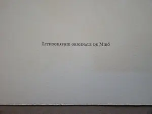 Joan Miro - Hommage à San Lazzaro - Originele lithografie - 1975 kopen? Bied vanaf 100!