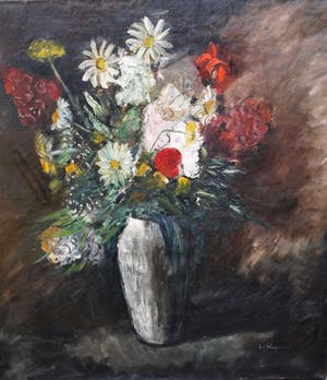 Leo van Waegeningh - Olieverf op doek , Bloemstilleven – Groot – ca. 1940 – Kunstzaal Kleykamp kopen? Bied vanaf 175!