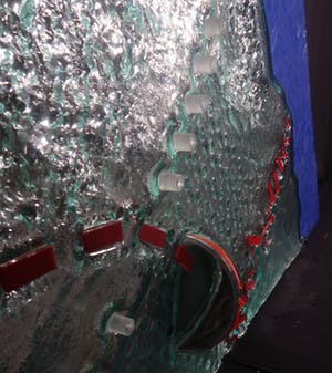 Warren Langley - Glas, Paneel met mozaïek ''Treasure'' kopen? Bied vanaf 300!