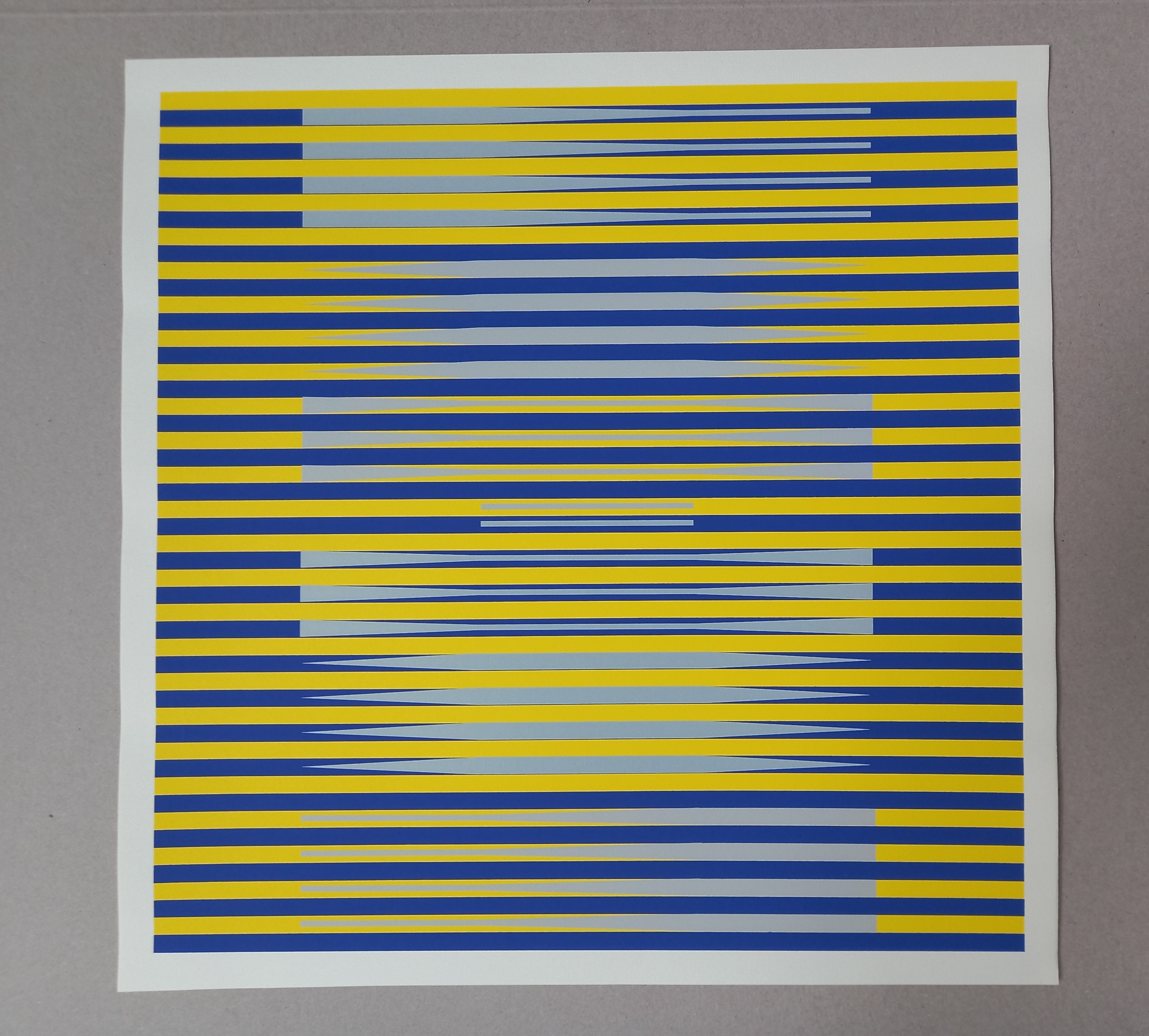 Ulrich Otto - Ohne Titel - Op Art - Farbstarker Siebdruck Edition Domberger 1974 kaufen? Bieten Sie von 80!