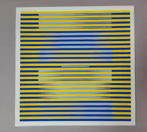 Ulrich Otto - Ohne Titel - Op Art - Farbstarker Siebdruck Edition Domberger 1974 kaufen? Bieten Sie von 80!